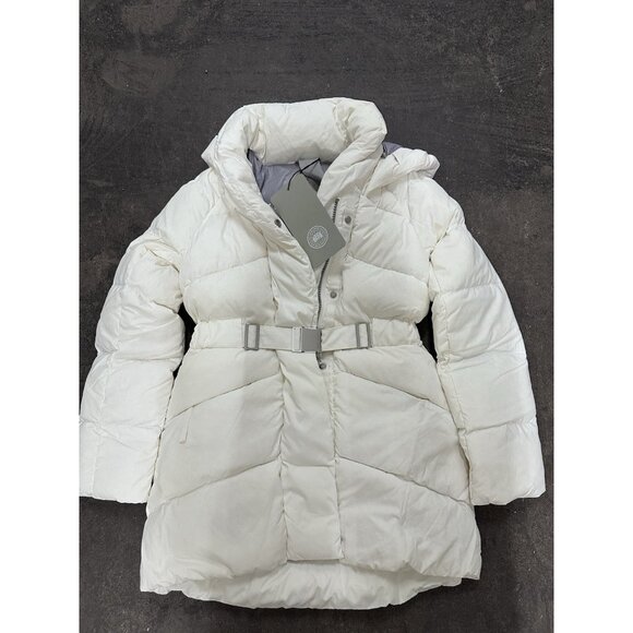 Canada Goose Marlow Coat in Northstar White Puffer Jacket White
